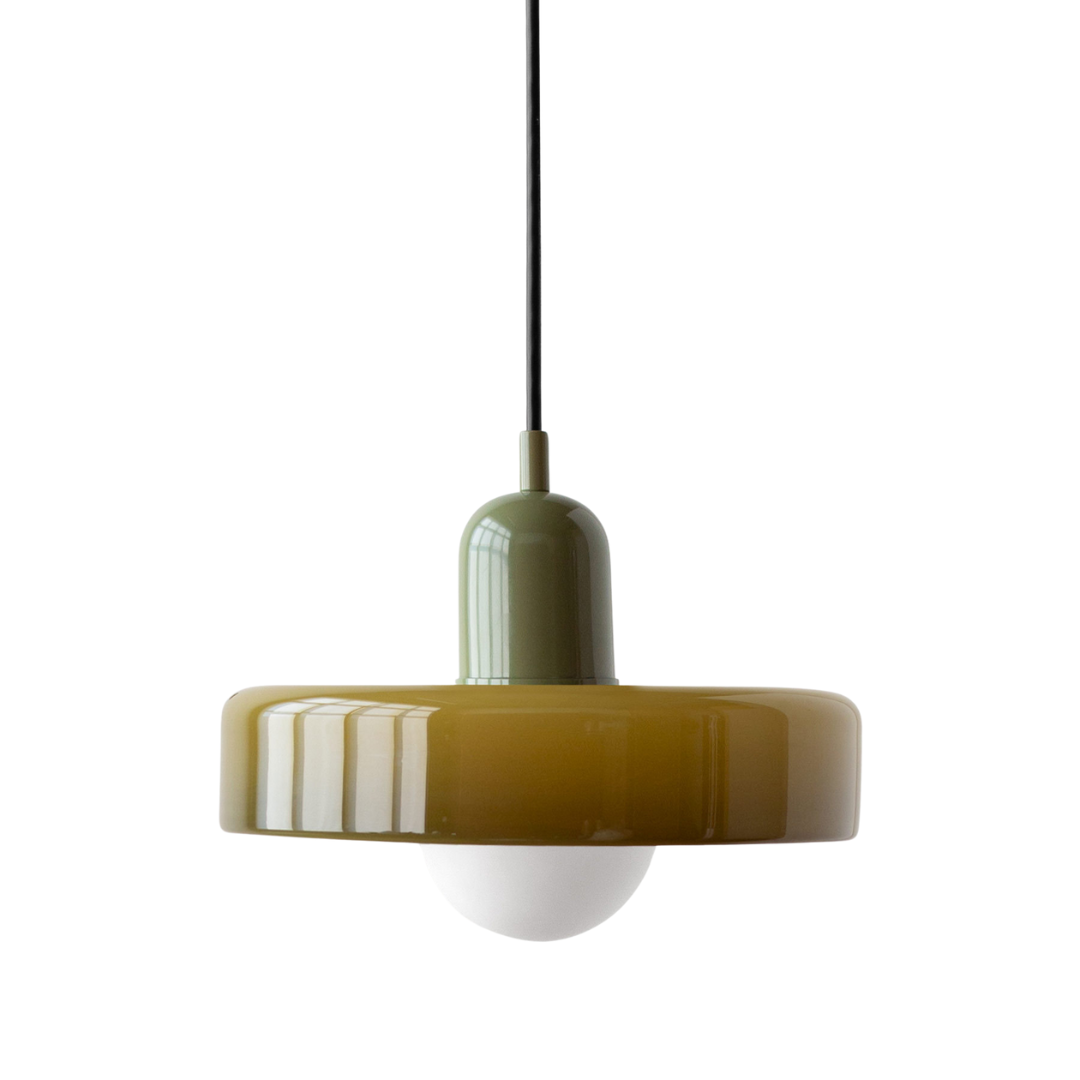 Voss' - Bauhaus Hanglamp - Gekleurd glas en modern design