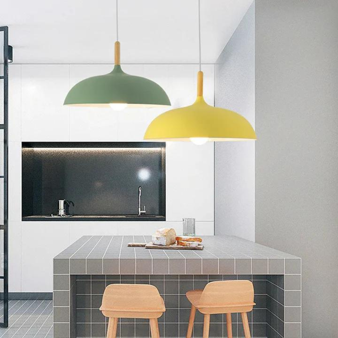 Scandinavische plafondlamp van eikenhout - Modern en Energiezuinig