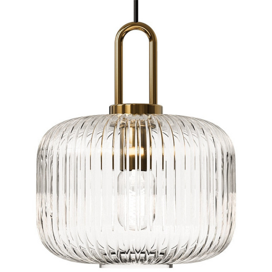 Vintage Art Deco Glazen Hanglamp – Klassiek en Stijlvol Ontwerp