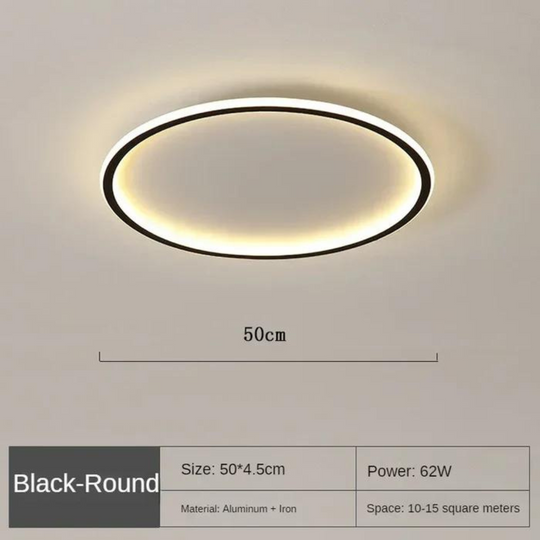 Ronde LED plafondlamp met Scandinavisch design en gelijkmatige verlichting