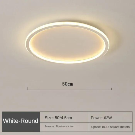 Ronde LED plafondlamp met Scandinavisch design en gelijkmatige verlichting