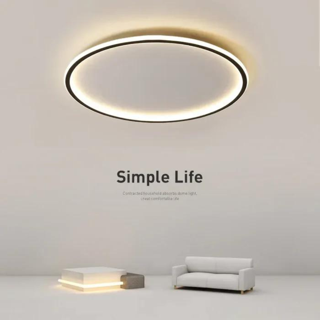 Ronde LED plafondlamp met Scandinavisch design en gelijkmatige verlichting