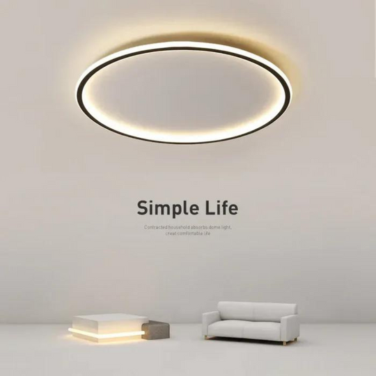 Ronde LED plafondlamp met Scandinavisch design en gelijkmatige verlichting