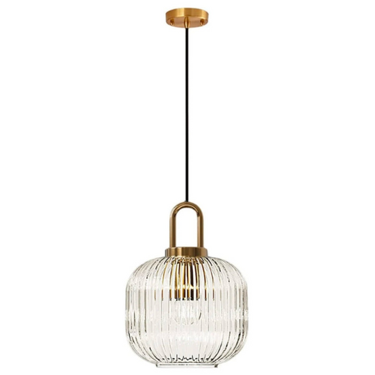 Vintage Art Deco Glazen Hanglamp – Klassiek en Stijlvol Ontwerp