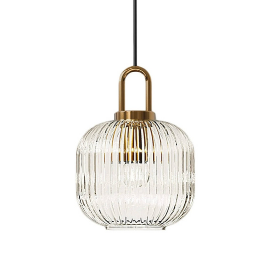 Vintage Art Deco Glazen Hanglamp – Klassiek en Stijlvol Ontwerp