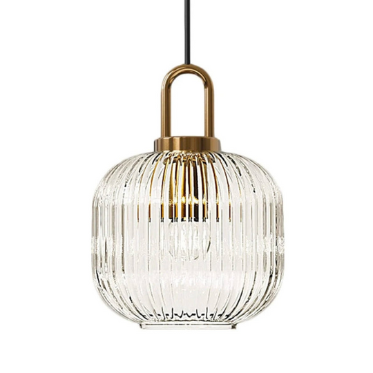 Vintage Art Deco Glazen Hanglamp – Klassiek en Stijlvol Ontwerp