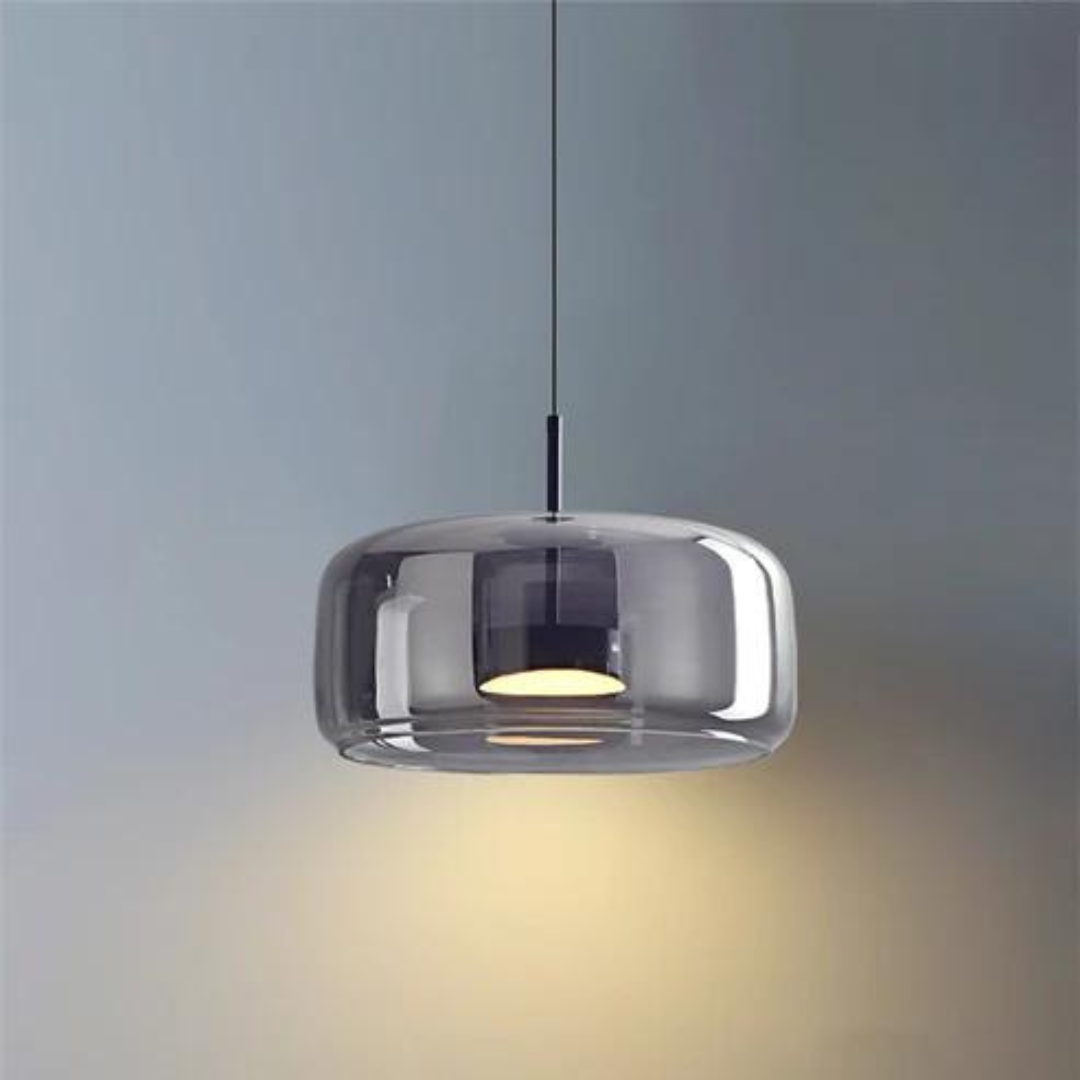 Retro LED hanglampen met gouden metalen en glazen afwerking