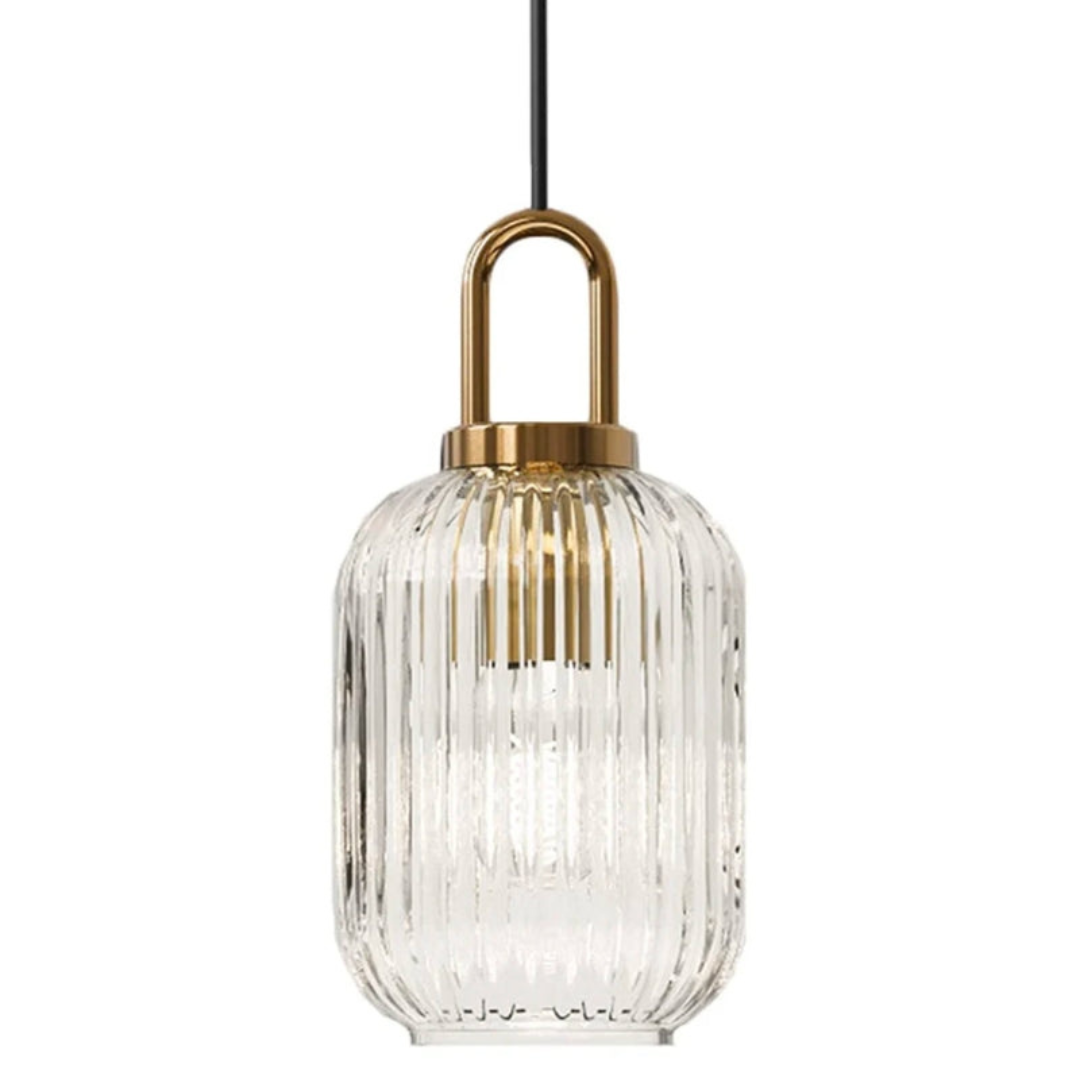 Vintage Art Deco Glazen Hanglamp – Klassiek en Stijlvol Ontwerp