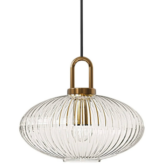 Vintage Art Deco Glazen Hanglamp – Klassiek en Stijlvol Ontwerp