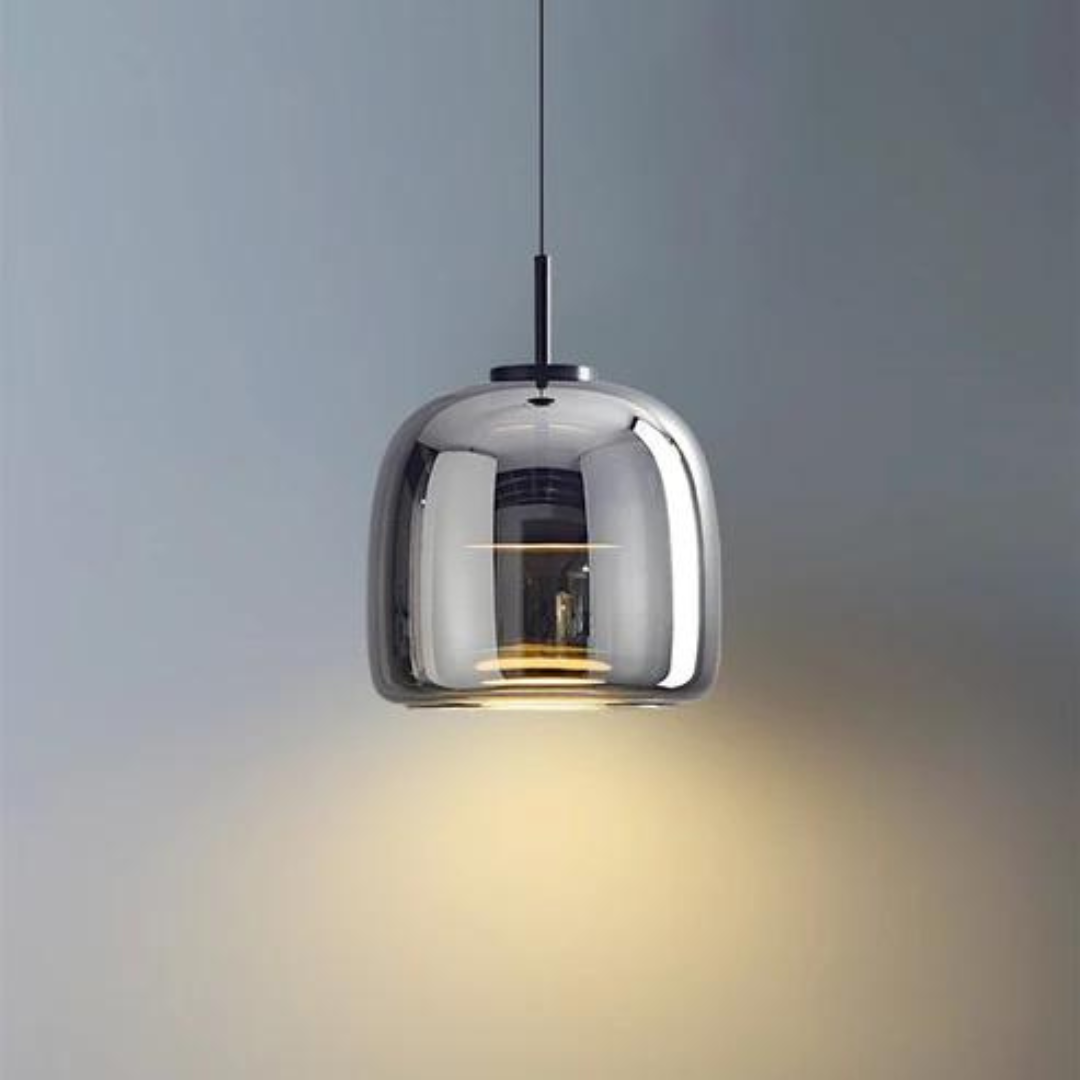 Retro LED hanglampen met gouden metalen en glazen afwerking