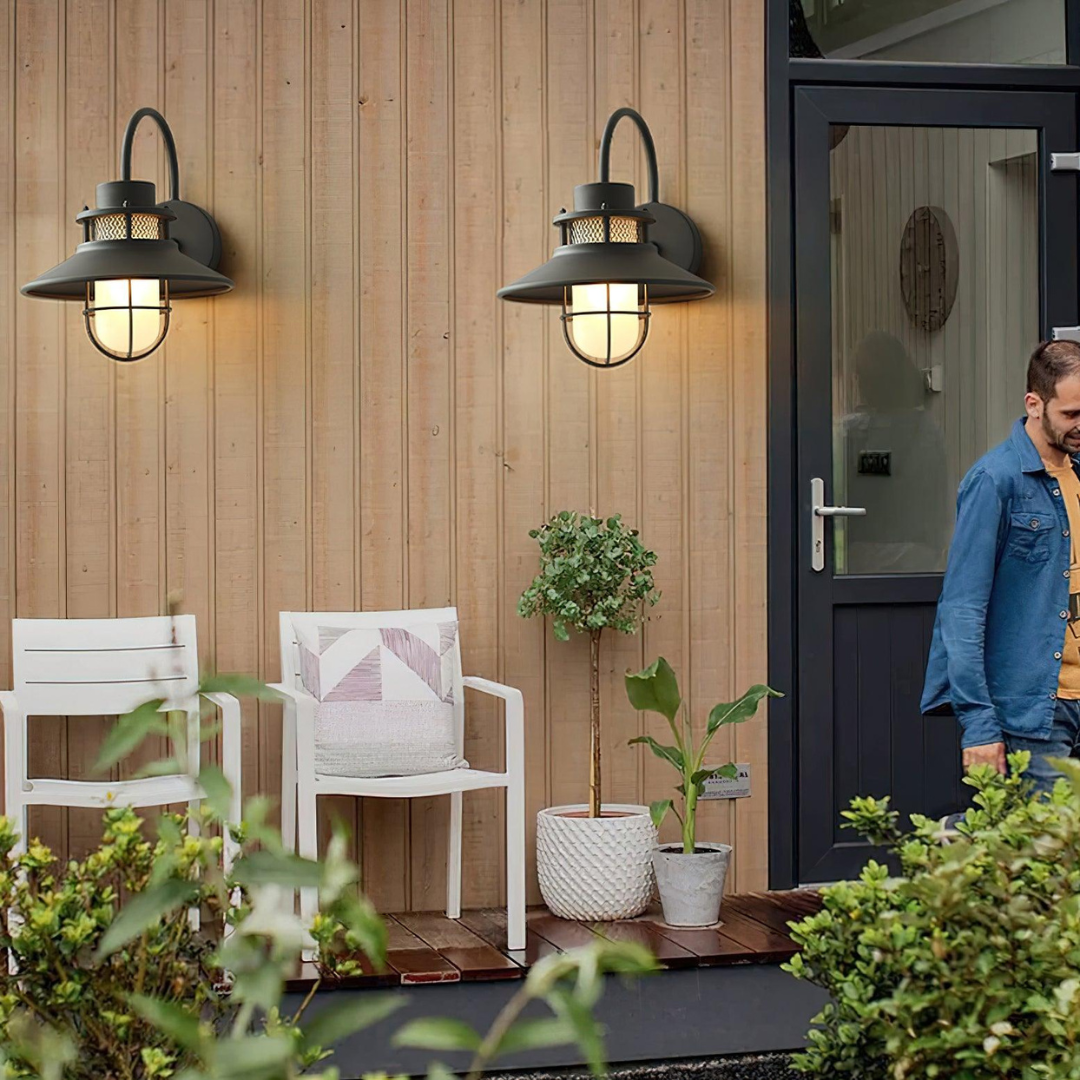 Industriële Buitenlamp – Weerbestendig en Stijlvol Ontwerp voor Terras en Balkon