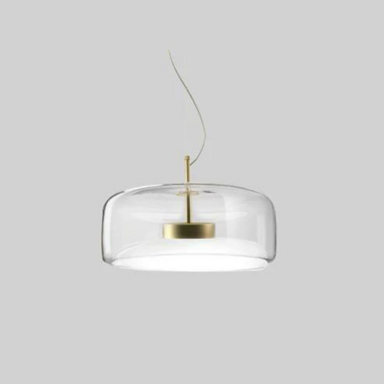 Retro LED hanglampen met gouden metalen en glazen afwerking