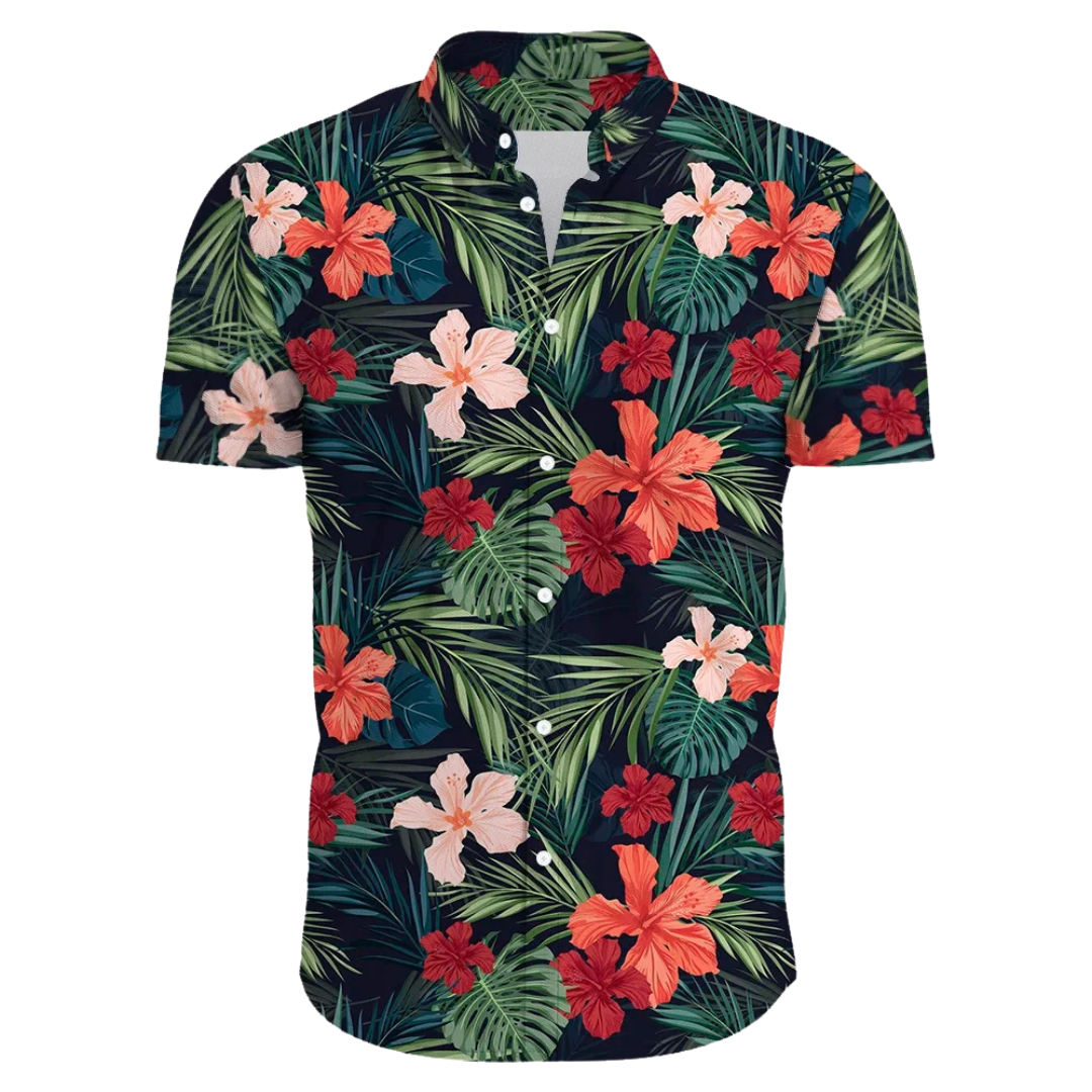 Voss' - Surf blouse met bloemen en comfort