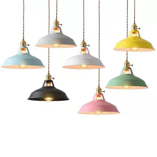 Industriële Hanglamp van Metaal met Retro Design en Verstelbare Ketting