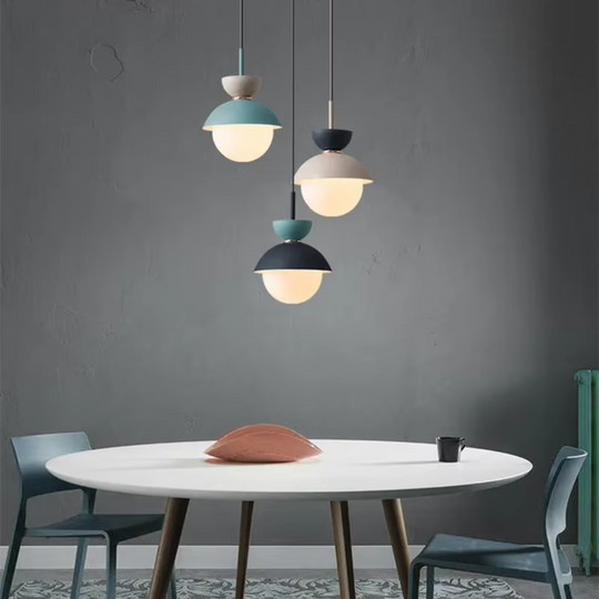 Hanglamp met glazen kap - Modern en Scandinavisch design