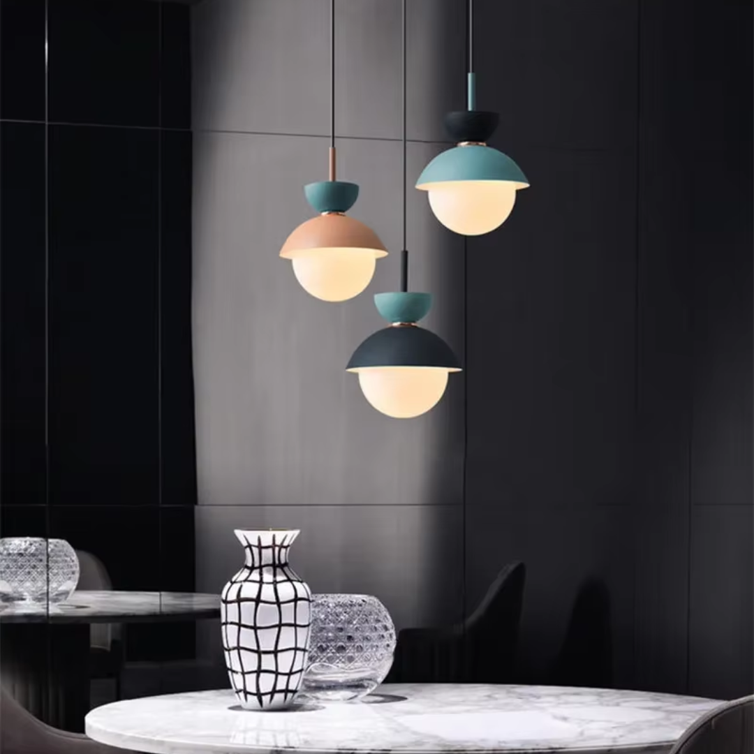 Hanglamp met glazen kap - Modern en Scandinavisch design