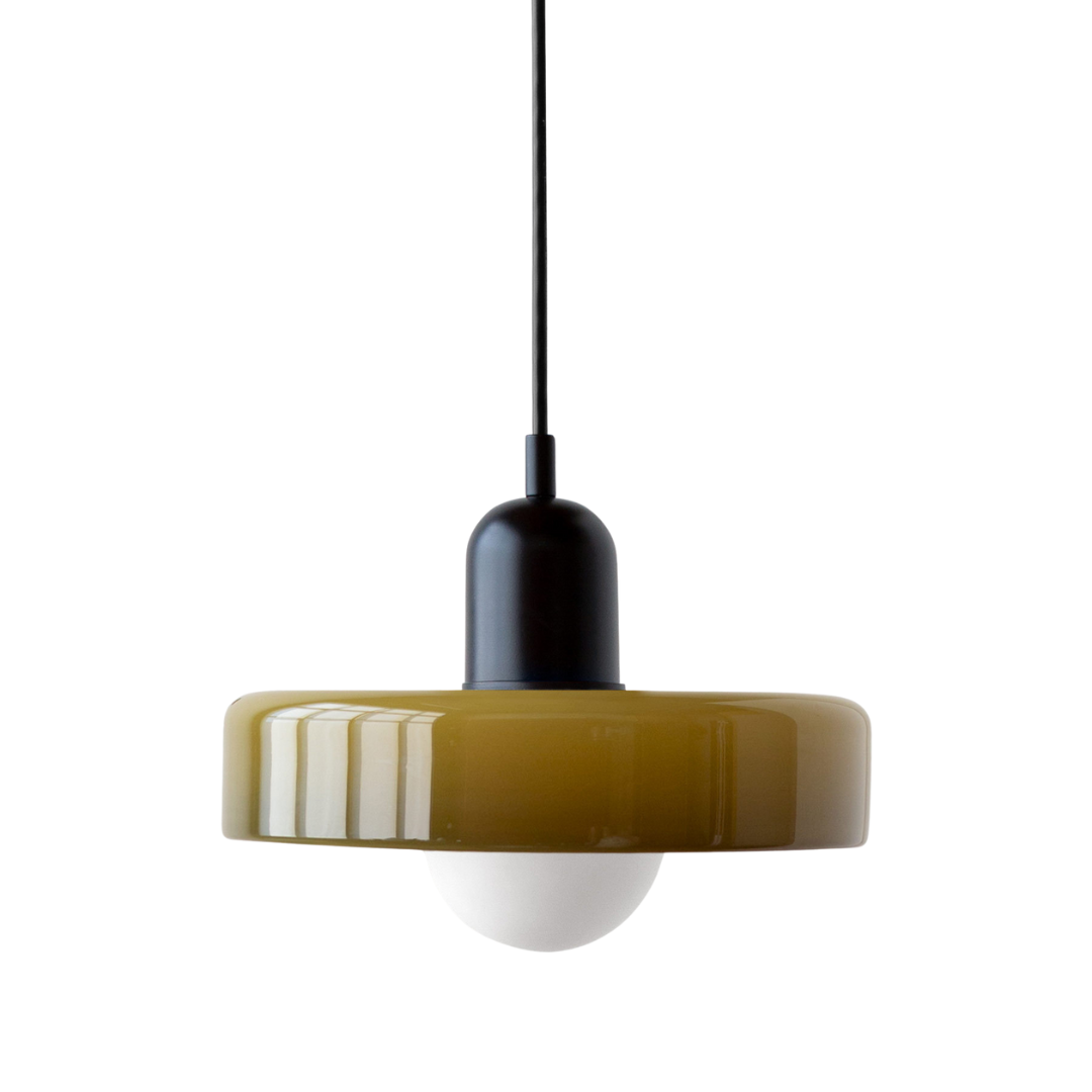 Voss' - Bauhaus Hanglamp - Gekleurd glas en modern design