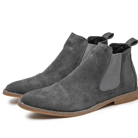 Moderne Suède Chelsea Boots voor Heren met Comfortabele Zool