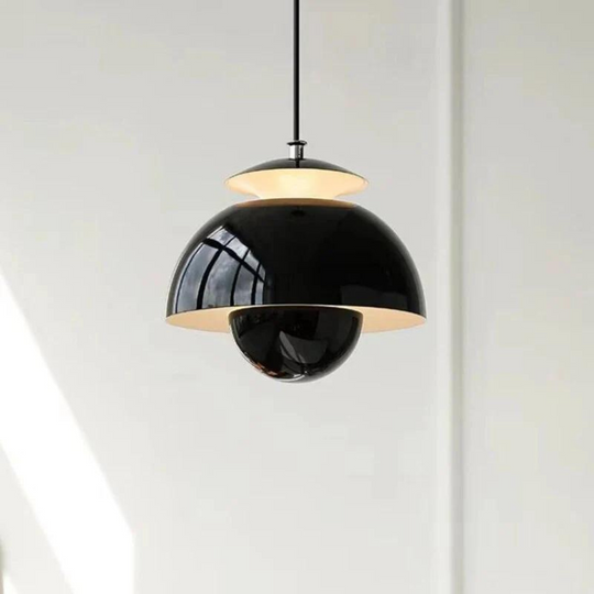 Moderne plafondlamp met verstelbare ringen en dimbare LED-verlichting