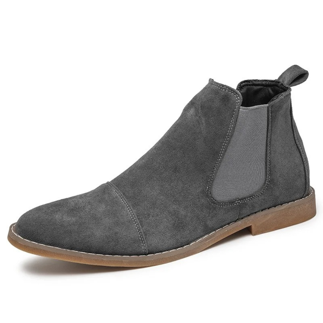 Moderne Suède Chelsea Boots voor Heren met Comfortabele Zool