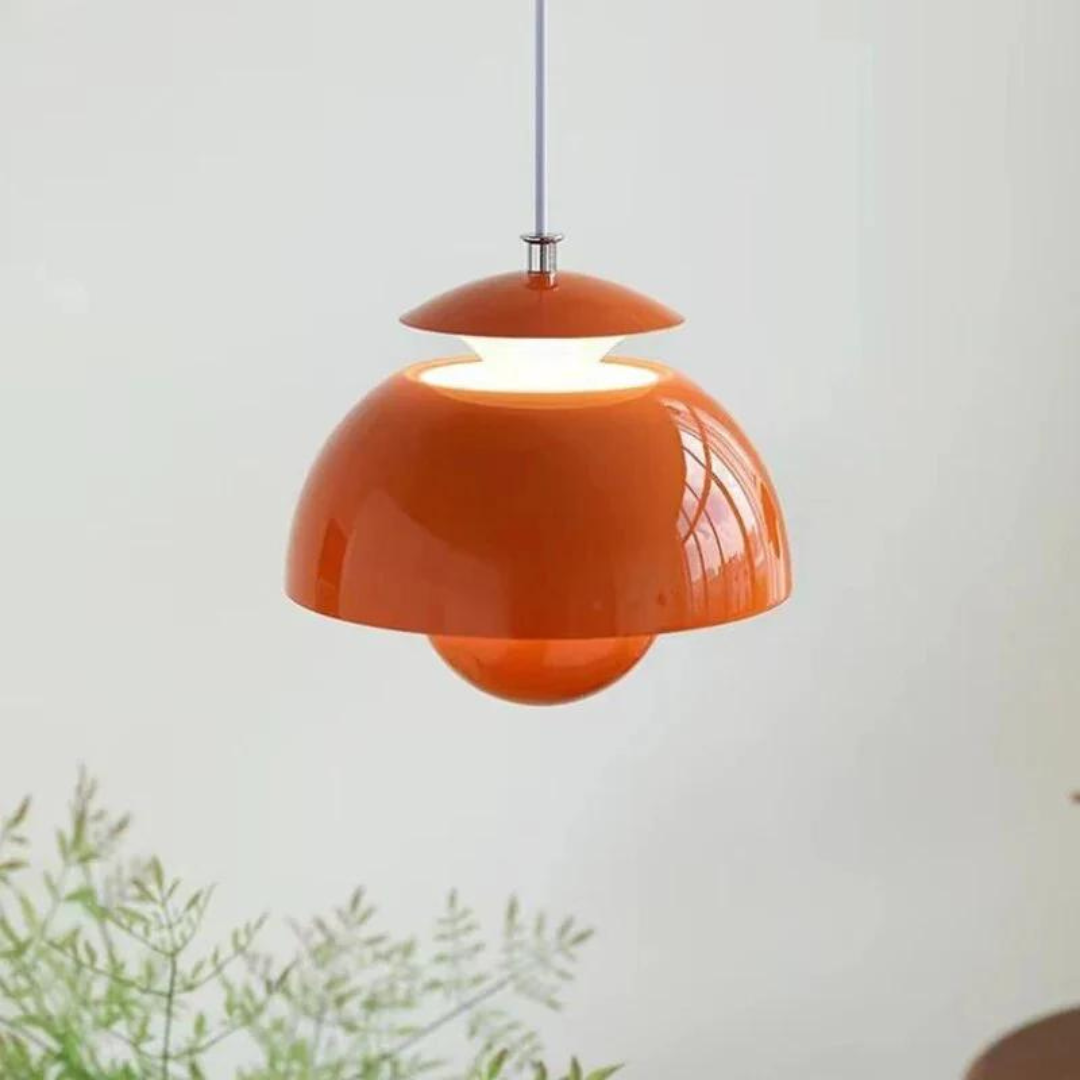 Moderne plafondlamp met verstelbare ringen en dimbare LED-verlichting