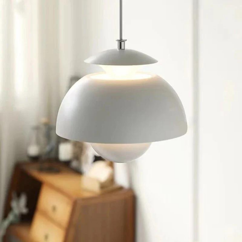 Moderne Scandinavische hanglamp met LED-verlichting en kunstzinnig design