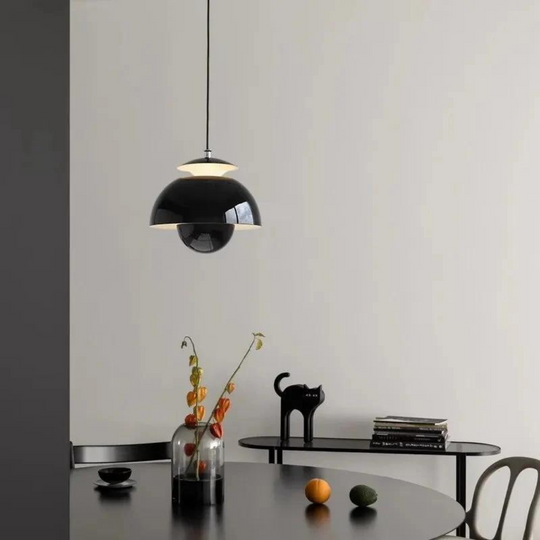 Moderne plafondlamp met verstelbare ringen en dimbare LED-verlichting