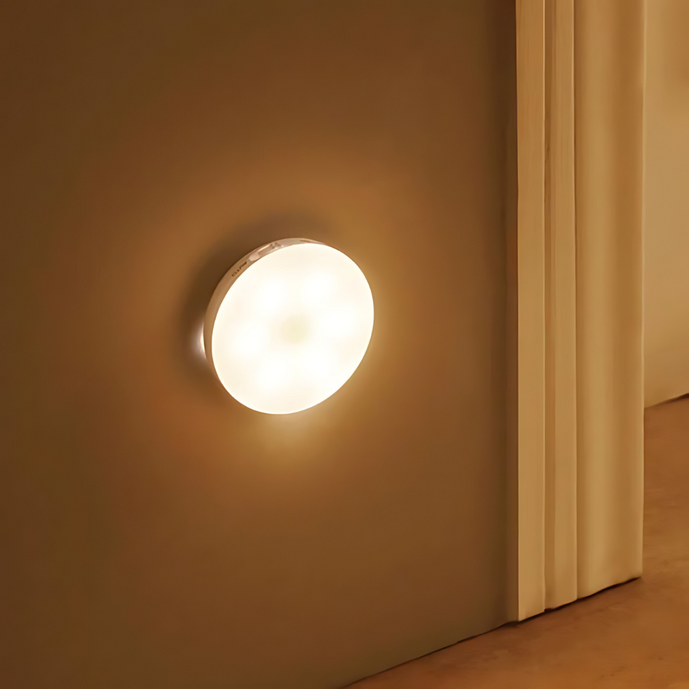 Ronde LED lamp met bewegingssensor - oplaadbaar en energiezuinig