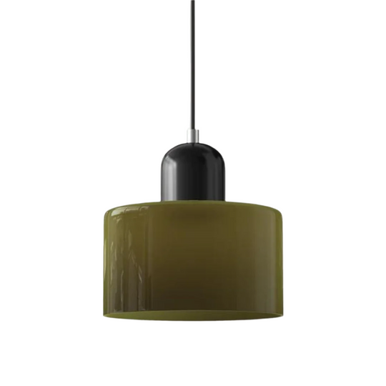 Moderne cilinder glazen hanglamp met orb-ontwerp