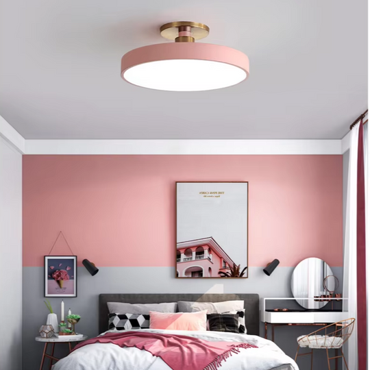 Moderne LED Plafondlamp in Scandinavische Stijl voor Slaapkamer