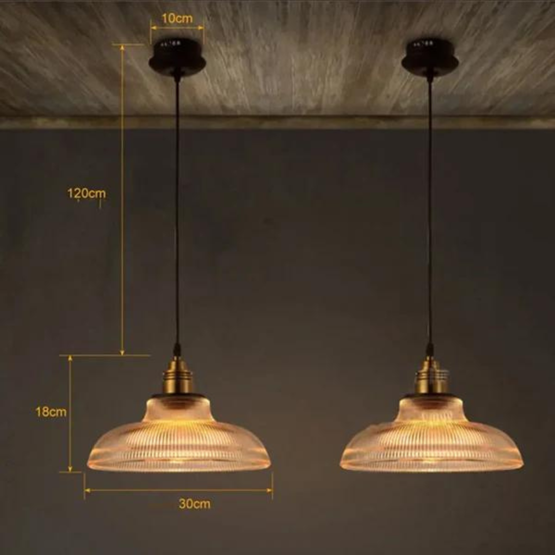 Luxe Glazen Hanglamp met Modern Design en Verfijnde Verlichting