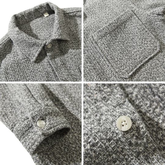 Comfortabel Tweed Overshirt – Zachte Stof met Duurzame Kwaliteit