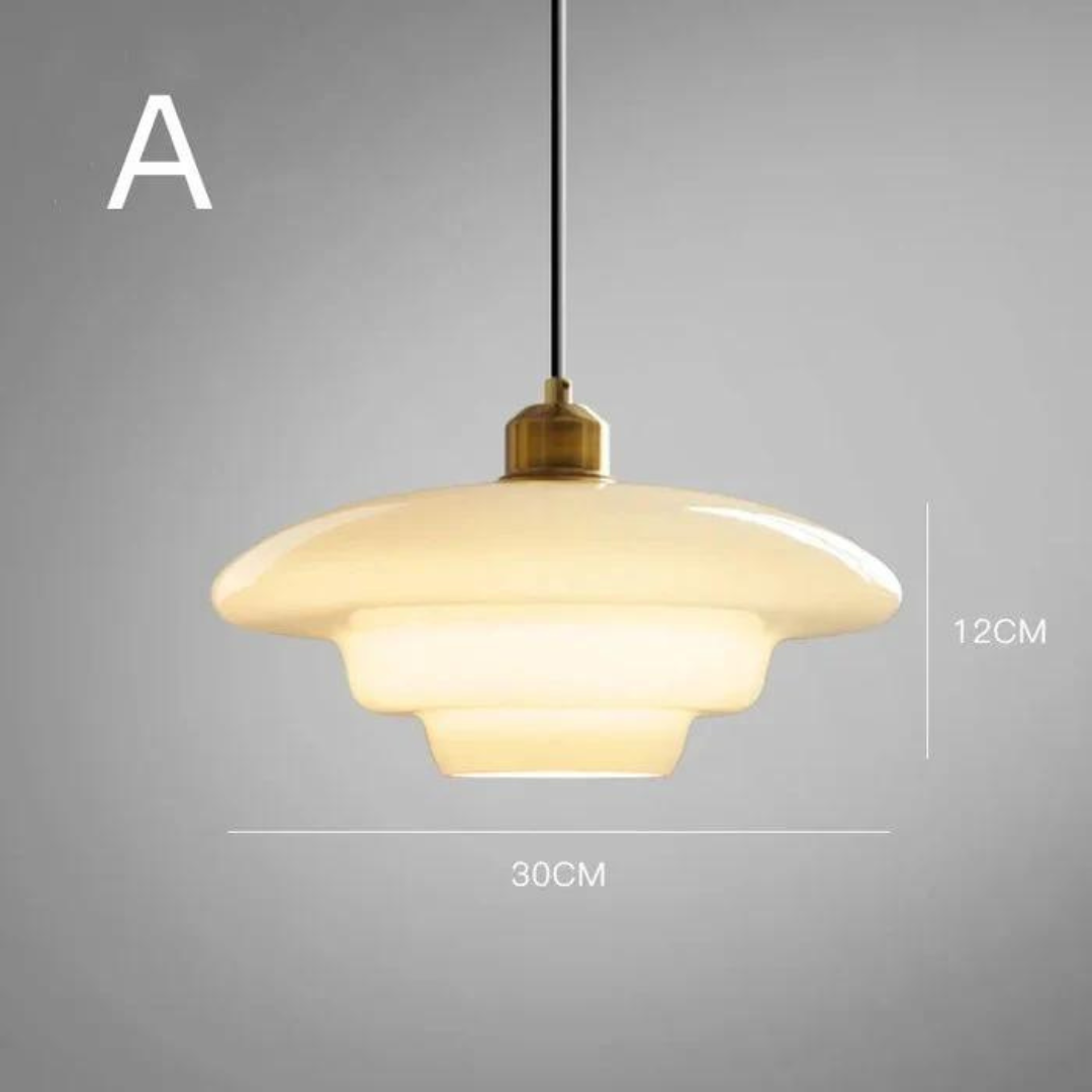 Stijlvolle glazen hanglamp met minimalistisch design voor elke ruimte