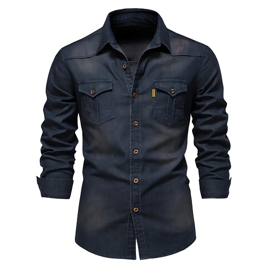 Stijlvol denim overhemd voor heren – Slim fit en comfortabel, perfect voor elke dag