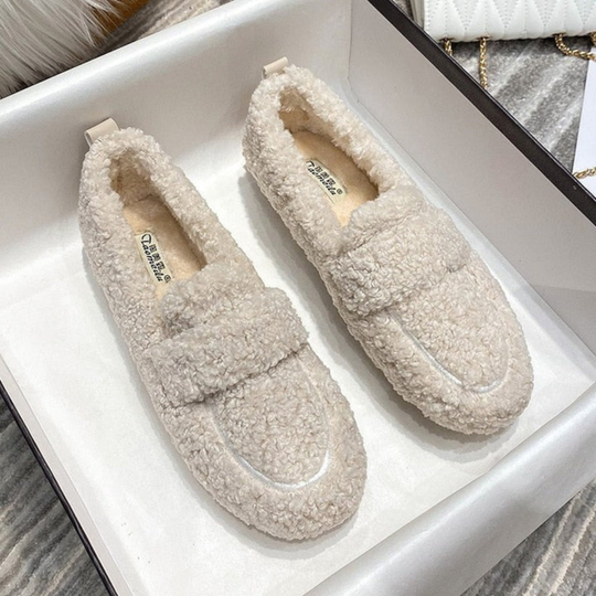 Gezellige Fluffy Moccasins - Zacht, Warm, Perfect voor Thuis