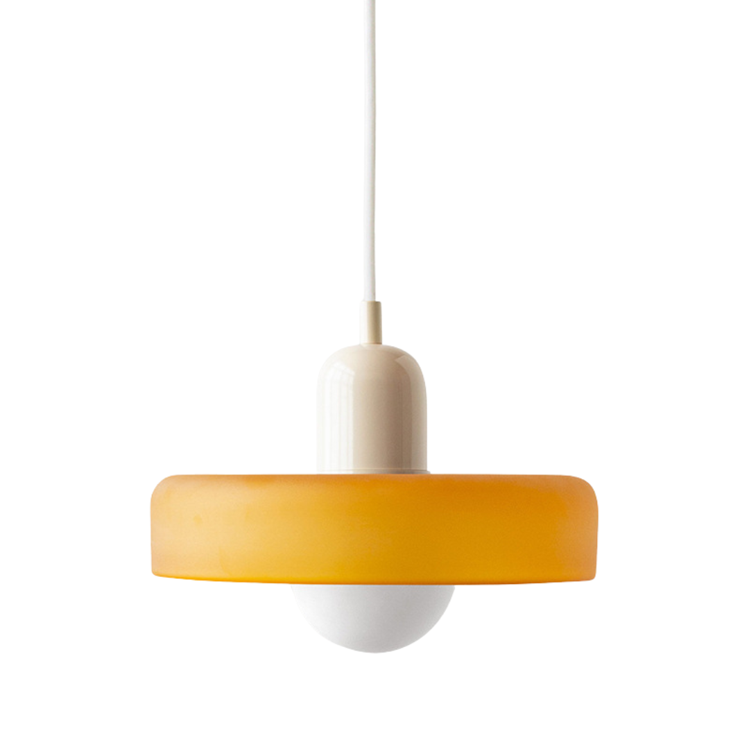 Voss' - Bauhaus Hanglamp - Gekleurd glas en modern design