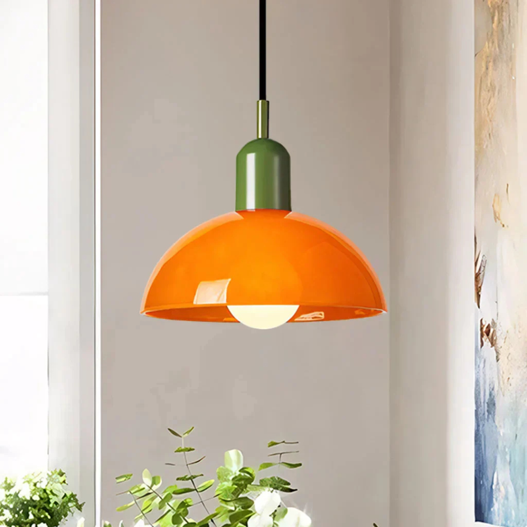 Stijlvolle Glazen Hanglamp met Levendig Design - Elegant en Tijdloos