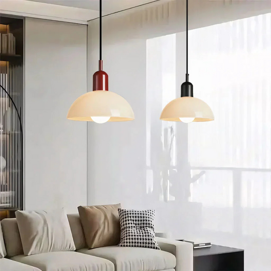 Stijlvolle Glazen Hanglamp met Levendig Design - Elegant en Tijdloos