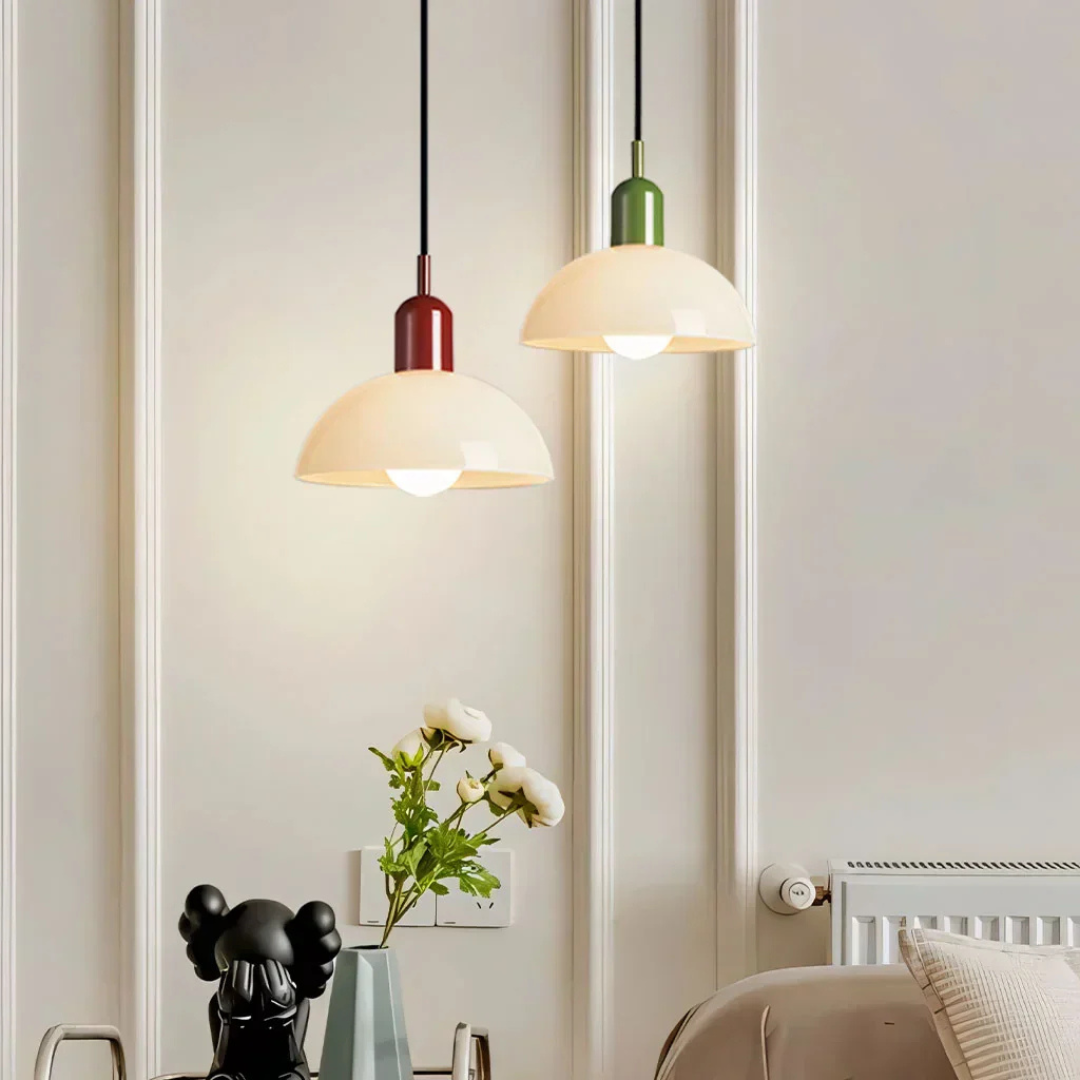 Stijlvolle Glazen Hanglamp met Levendig Design - Elegant en Tijdloos