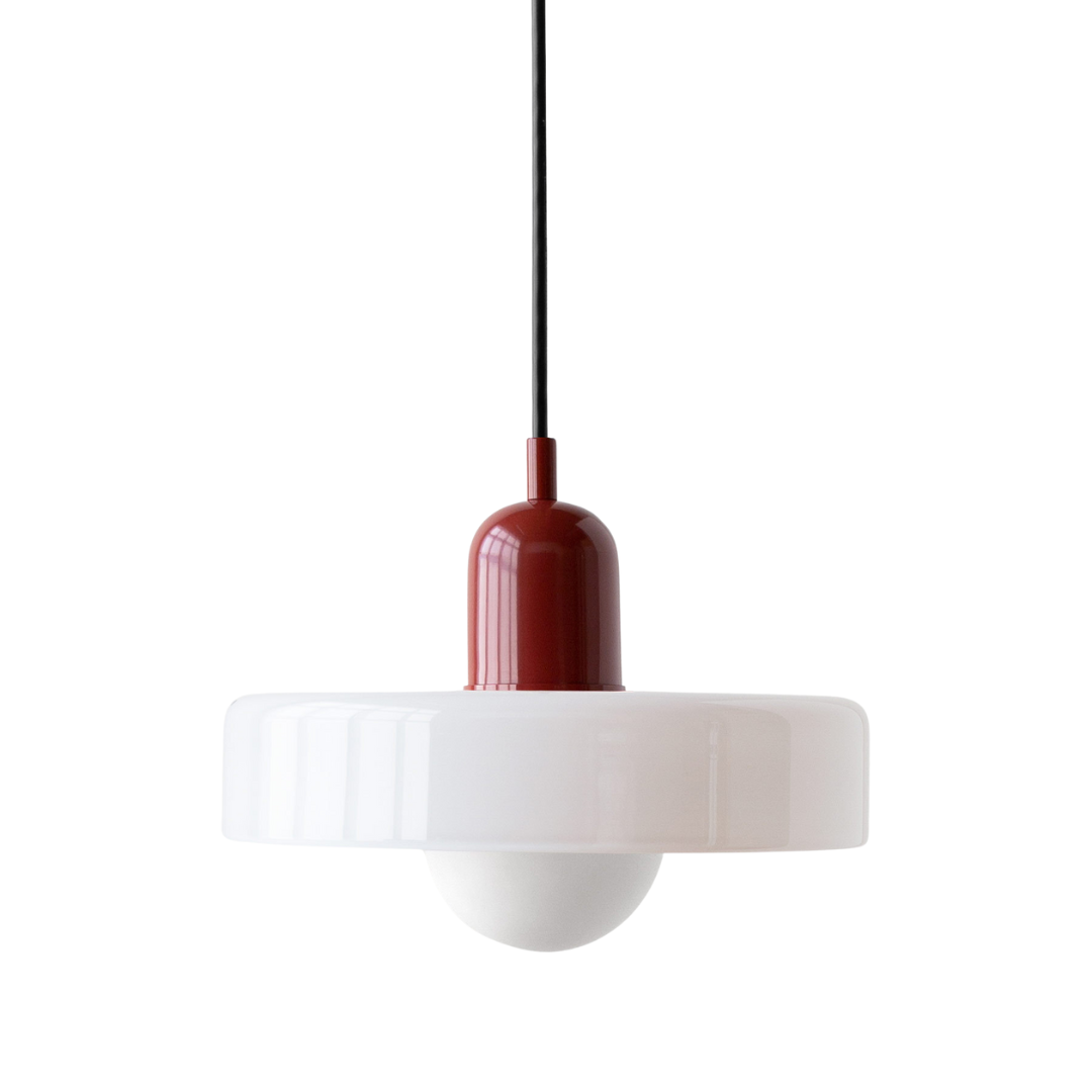 Voss' - Bauhaus Hanglamp - Gekleurd glas en modern design