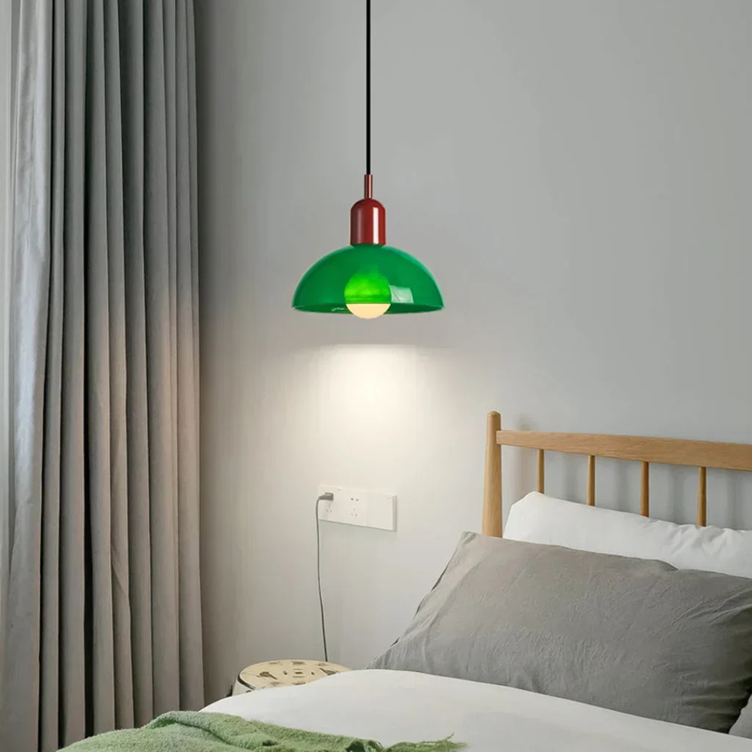 Stijlvolle Glazen Hanglamp met Levendig Design - Elegant en Tijdloos