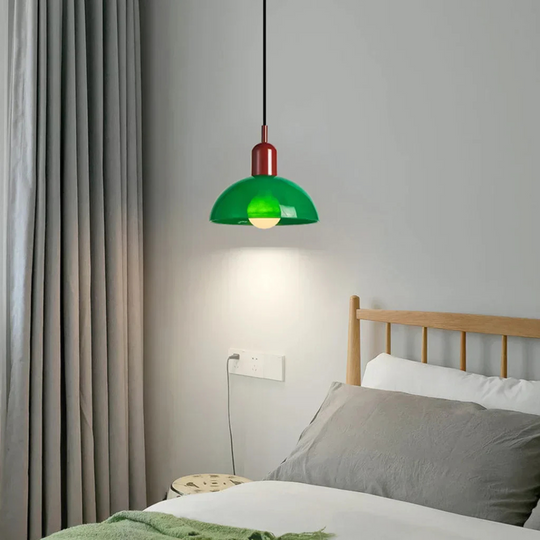 Stijlvolle Glazen Hanglamp met Levendig Design - Elegant en Tijdloos