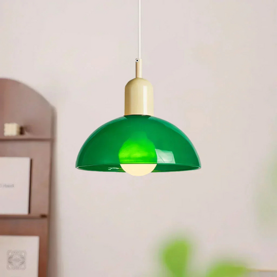 Stijlvolle Glazen Hanglamp met Levendig Design - Elegant en Tijdloos