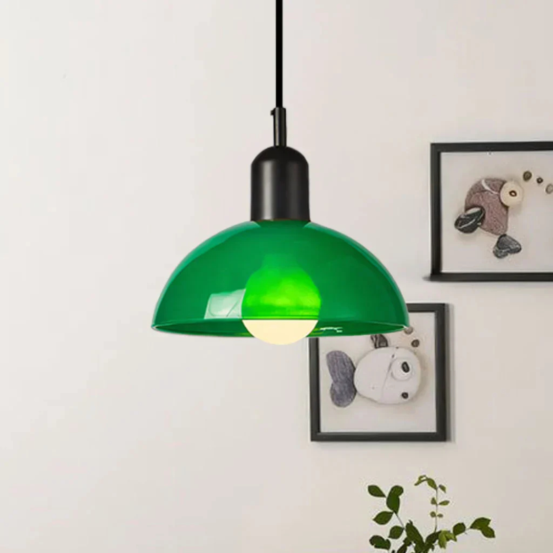 Stijlvolle Glazen Hanglamp met Levendig Design - Elegant en Tijdloos