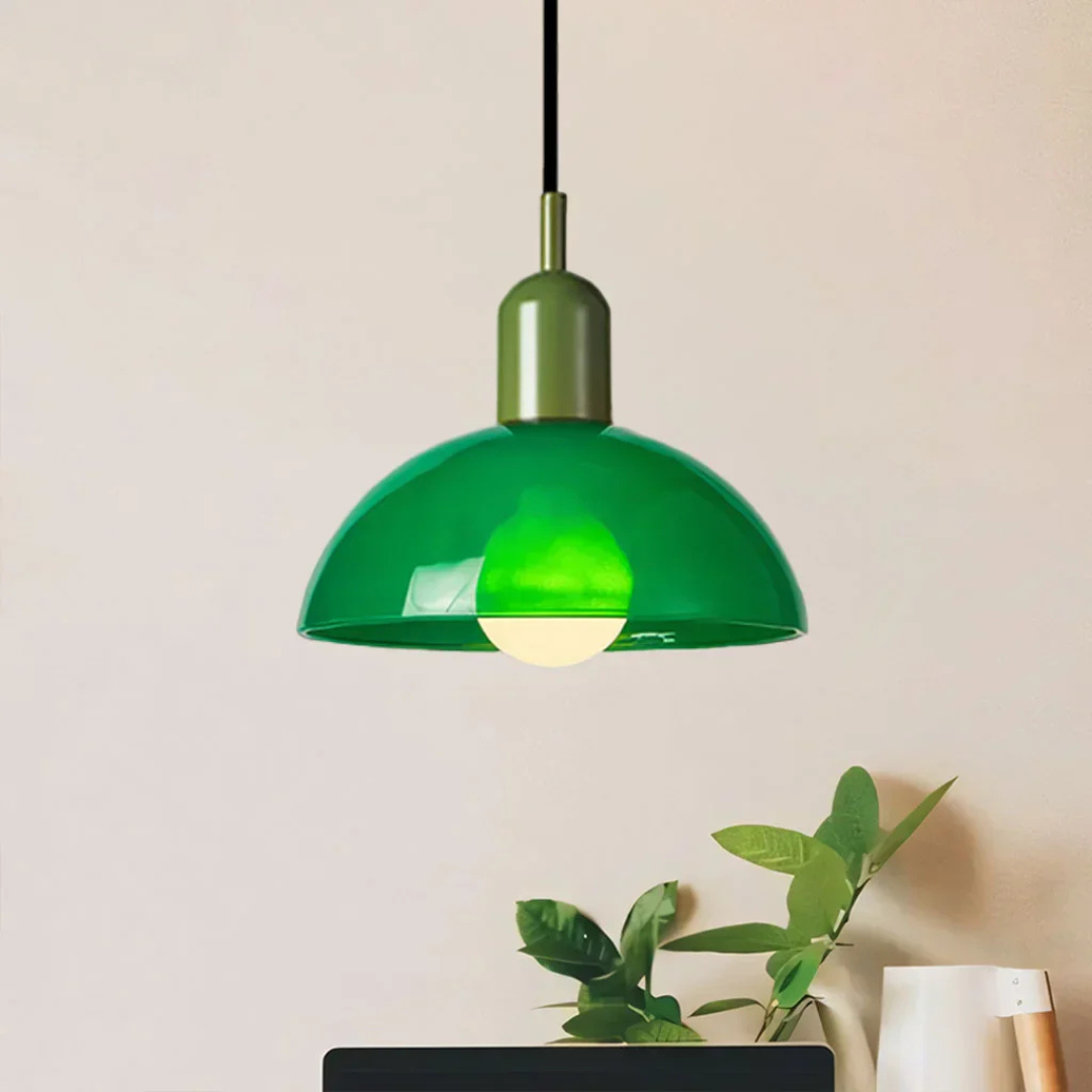 Stijlvolle Glazen Hanglamp met Levendig Design - Elegant en Tijdloos