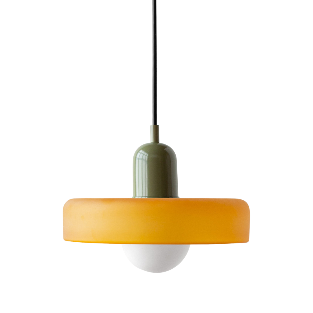 Voss' - Bauhaus Hanglamp - Gekleurd glas en modern design