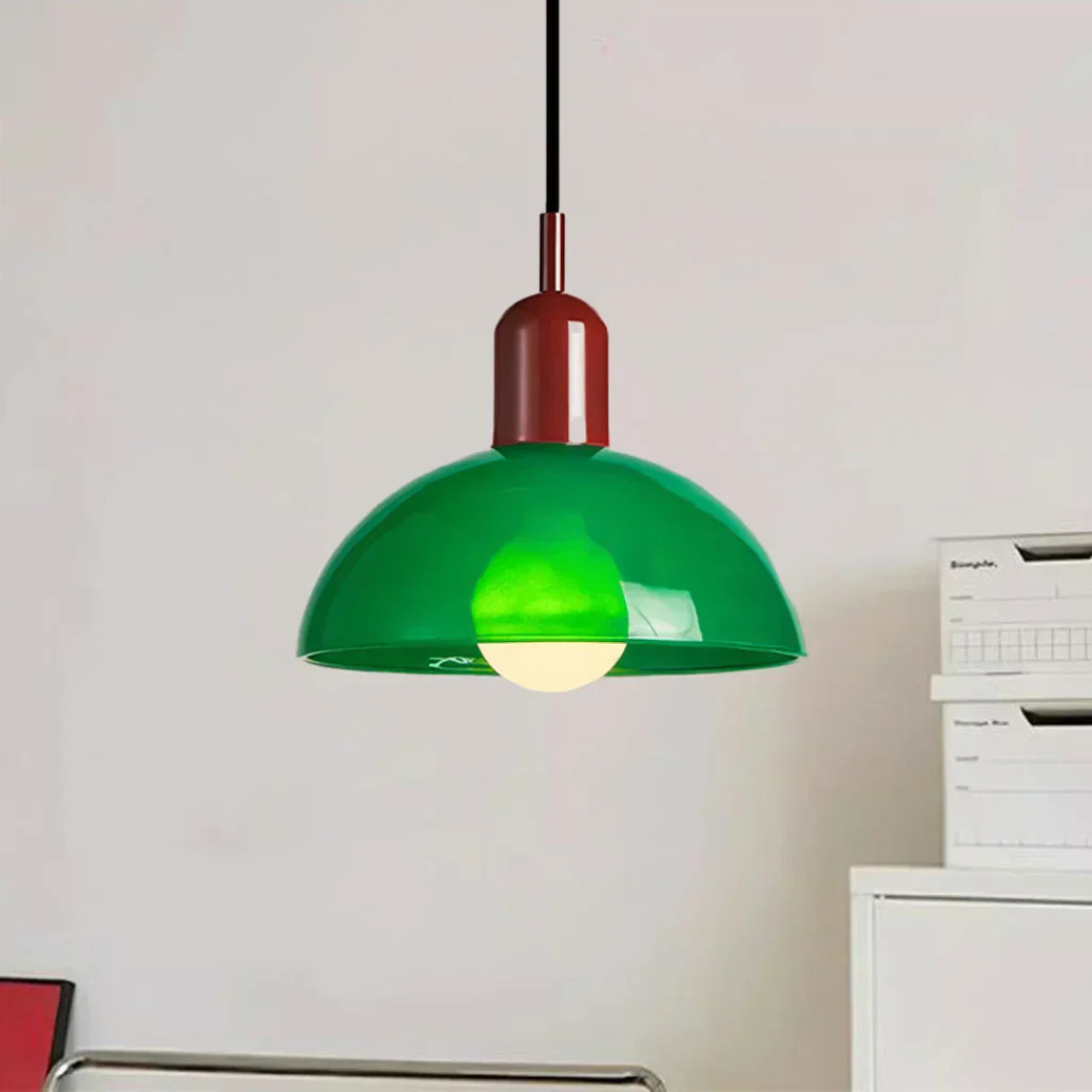 Stijlvolle Glazen Hanglamp met Levendig Design - Elegant en Tijdloos