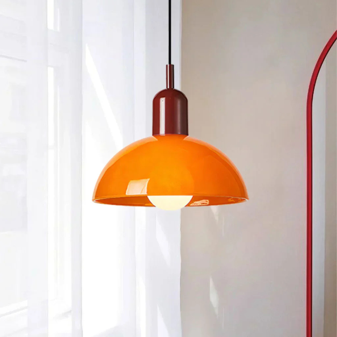 Stijlvolle Glazen Hanglamp met Levendig Design - Elegant en Tijdloos