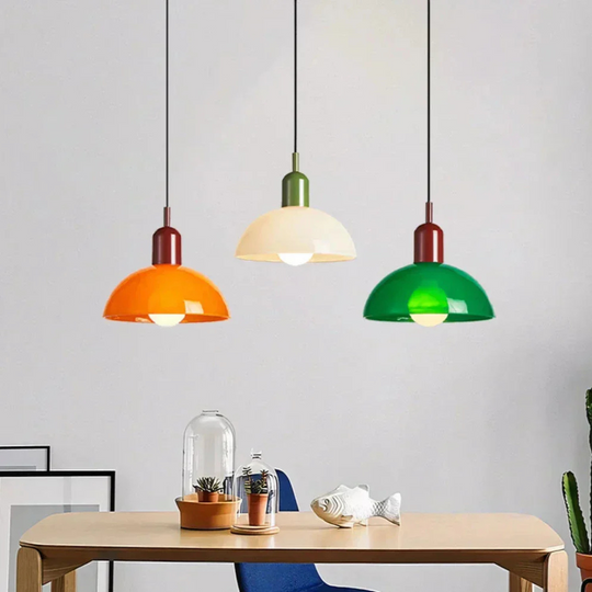 Stijlvolle Glazen Hanglamp met Levendig Design - Elegant en Tijdloos