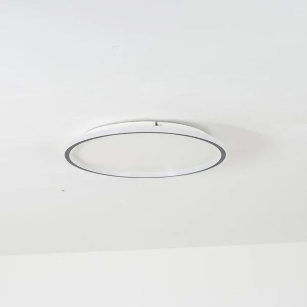 Moderne Ronde LED Plafondlamp van Metaal en Acryl voor Woonkamer